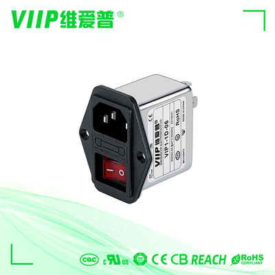 Купить EMI шумового фильтра IEC VIIP 250V фильтрует низкопроходный поверхностный держатель 6A online manufacture