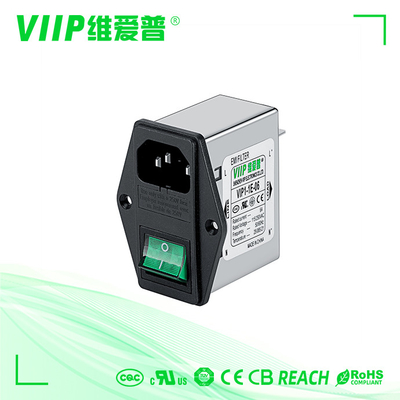 Купить Держатель AC 250V фильтра EMI 6A гнезда IEC случая металла поверхностный online manufacture