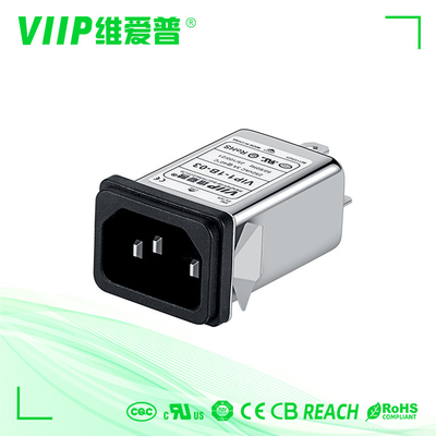 одиночный фильтр EMI 60-90dB IEC взрывателя 94v-0 для испытательного оборудования