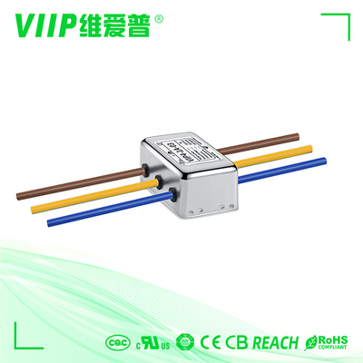 Фильтр EMI одиночной фазы 220VAC с амортизацией 20db & импедансом 50ω